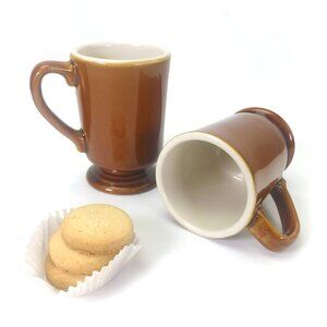 Vintage Restaurant Pedestal Coffee Mug Mid Century Diner